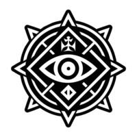 A filled style icon of the power rune vector