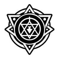 A filled style icon of the power rune vector