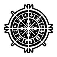 A filled style icon of the power rune vector
