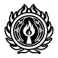 A filled style icon of the power rune vector