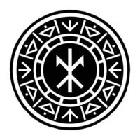 A filled style icon of the power rune vector