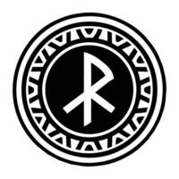 A filled style icon of the power rune vector