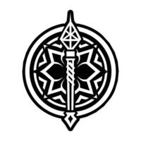 A filled style icon of the power rune vector