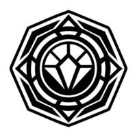 A solid style icon of the powerful symbol vector
