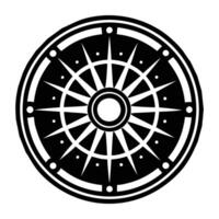 A glyph style icon of the magical tattoo vector