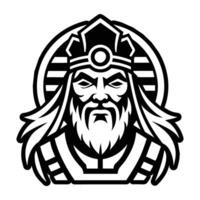 A glyph style icon of the rune sigil vector