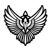 A glyph style icon of the rune sigil vector