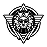 A glyph style icon of stoner symbol vector
