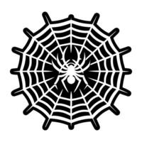 Spider web icon on white background vector