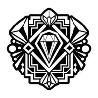 A black and white logo for a jewelry store vector