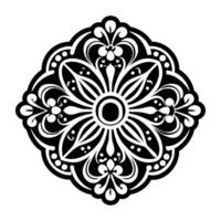 A filled style icon of a bangle vector