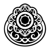 A solid style icon of a ring vector