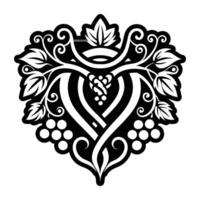 A glyph style icon of caduceus vector