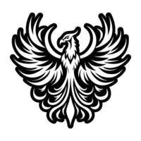 A glyph style icon of caduceus vector