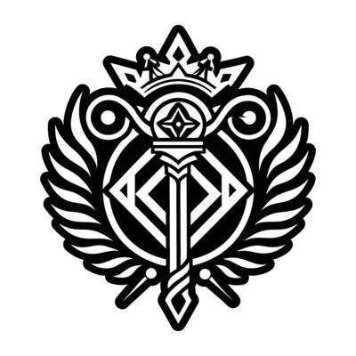A glyph style icon of caduceus