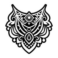 A glyph style icon of caduceus vector