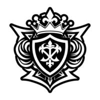 A solid style icon of royal tapestry vector
