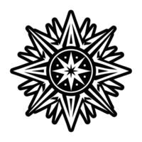 A glyph style icon of caduceus vector