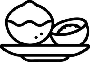 Bhai Dooj tika plate and coconut isolated vector