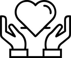 Border frame with glowing heart and hand representing compassion and human dignity for Human Rights Day vector