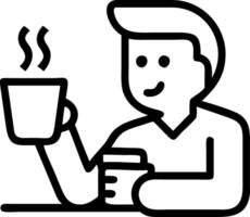 Candid office worker browsing Cyber Monday sales during break vector