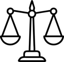Digital abstract glowing scales of justice representing equality on Human Rights Day vector