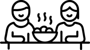 Family enjoying Hanukkah meal together candid dining moment vector