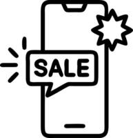 Floating glowing smartphone and sale notification podium with copy space vector