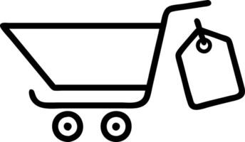 Floating shopping cart and Cyber Monday price tag border with copy space vector