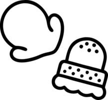 Floating snowball with mitten imprint isolated on white background vector