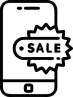 Glossy background of smartphone with Cyber Monday sale notifications vector