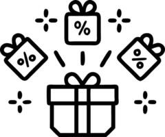 Glossy background with floating digital gift boxes for Cyber Monday vector