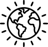 Glossy blue background with a glowing globe copy space for global unity vector