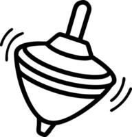 Glossy dreidel spinning with bright colors on white background copy space vector