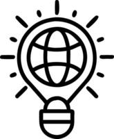 Glossy holographic human rights badge with glowing globe copy space vector