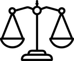 Glowing abstract digital scales of justice with human rights symbols symbolizing balance and fairness vector