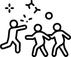 Glowing digital snowball fight in a radiant winter park vector