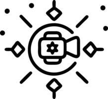 Glowing Hanukkah gelt floating in abstract digital space vector