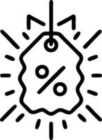 Isolated glowing payment icon with Cyber Monday discount tag vector