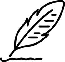 Macro of a glowing feather writing on a digital document symbolizing freedom of expression vector