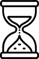 Macro shot of a glowing hourglass symbolizing the urgency of human rights and justice vector