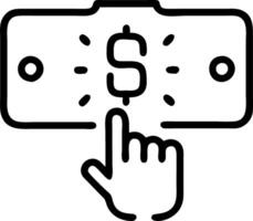 Macro shot of glowing digital payment icon for Cyber Monday vector