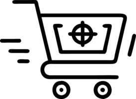 Plain background of a digital shopping cart with Cyber Monday sale highlights vector