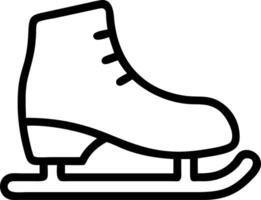 Pair of ice skates on white background vector