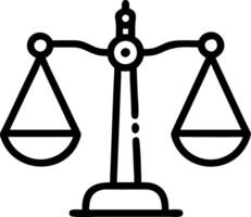 Plain soft yellow background with glowing justice scales copy space for equality and law vector