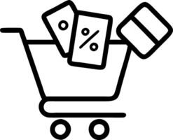 Plain background with shopping cart icon and Cyber Monday price tags vector
