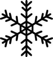 Snowflake icon with intricate design on white background vector