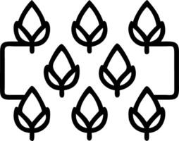 Watercolor menorah with compostable materials on seamless tile background vector