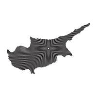 Cyprus Map Illustration Icon Element design vector