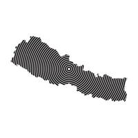 Nepal Map Icon vector
